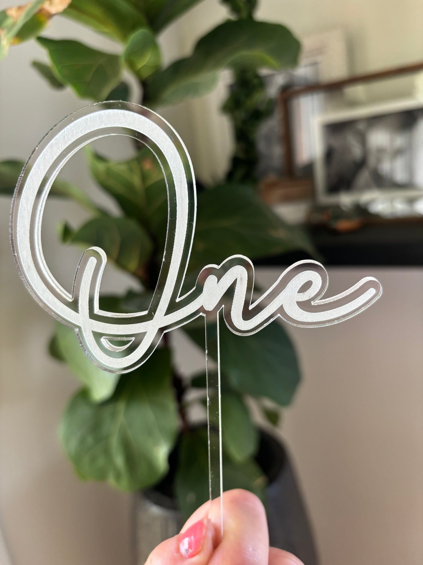 Clear Cake Topper