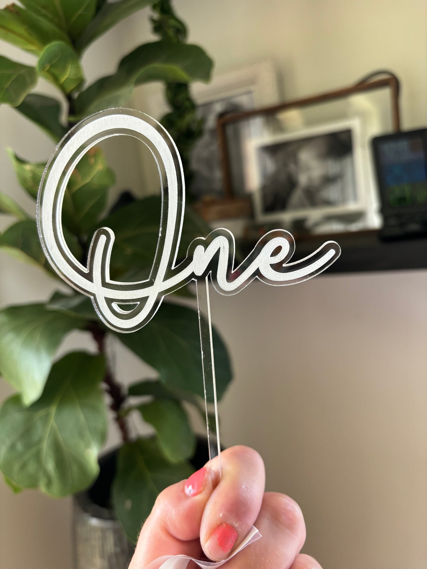 Clear Cake Topper